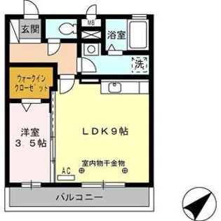 アバンサール【3階】の間取り