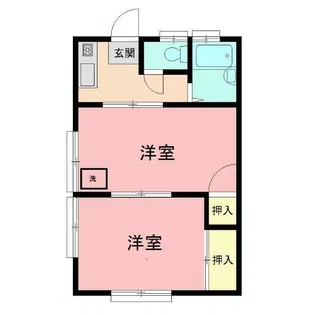 つゆきハイツ【1階】の間取り