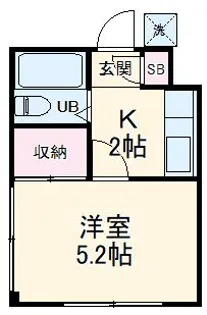 佐生マンション【2階】の間取り