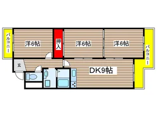 シャト-春山【2階】の間取り