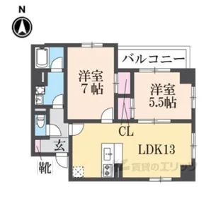 ソーテルヌ壱番館【2階】の間取り