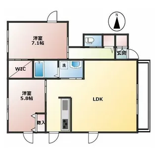 カーサアリーナ【1階】の間取り