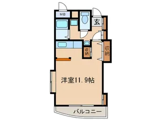 ホワイトクラウド 4【2階】の間取り