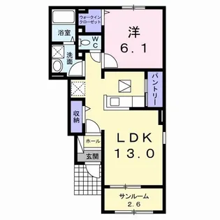 ノーヴァIV【1階】の間取り