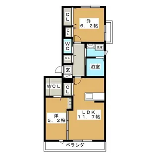 ARIETTA HIYOSHI【2階】の間取り