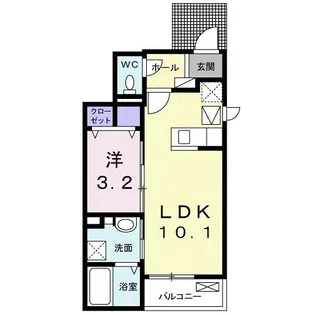 カトレアI【1階】の間取り