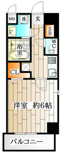 ルリアン板宿【9階】の間取り