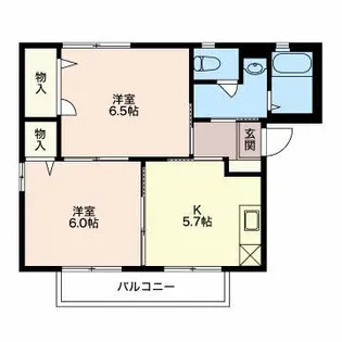 フレグランス岩下【2階】の間取り