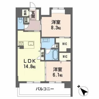 Roothill 10【6階】の間取り