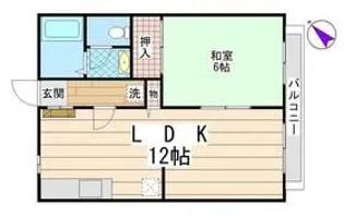 PEARサンビレッジ北中沢A棟【1階】の間取り