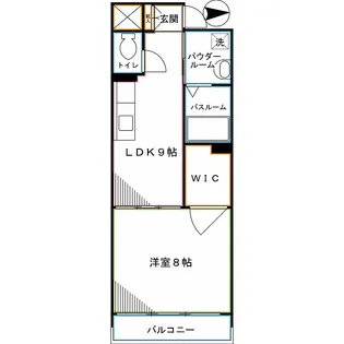 コントラーダ・ウノ【3階】の間取り