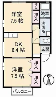 エスペランサ A棟 B棟【2階】の間取り