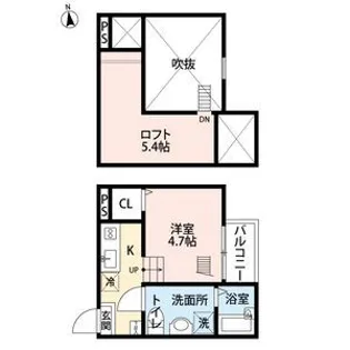 ラ・ロシェル(ラロシェル)【1階】の間取り