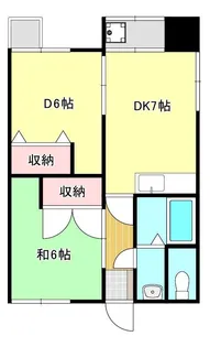 錦江マンション【3階】の間取り