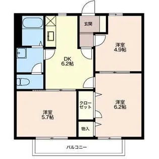 アインパール【2階】の間取り
