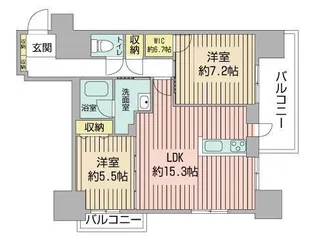 マストライフ南4条【4階】の間取り