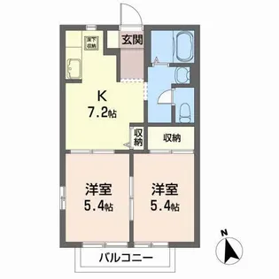 アーバン・レジデンス【1階】の間取り