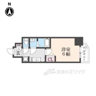プレサンス新深江ディレット【4階】の間取り