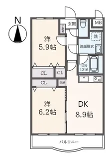 ブライトステージ【3階】の間取り