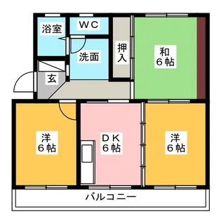 メゾーン久能【3階】の間取り