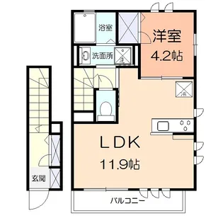 カーサ ソレアーダ【2階】の間取り