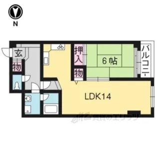 レトロマンション3【5階】の間取り