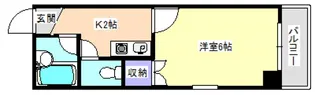 ウエストウッドII【5階】の間取り