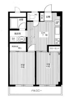 ノ-ブル中台【3階】の間取り