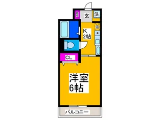 CREST-2【8階】の間取り