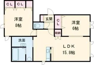 SAKURA A【1階】の間取り