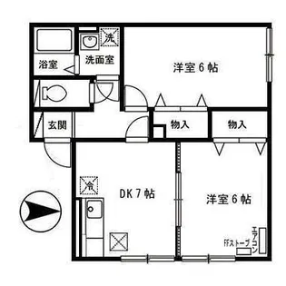 STキャッスル【1階】の間取り