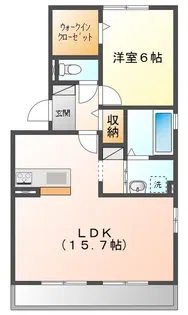 メゾンドシュクル【2階】の間取り
