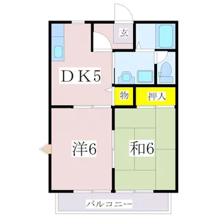 メルベーユ木元A【2階】の間取り