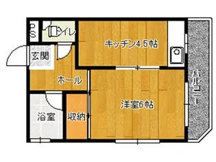 本田ハイツ【2階】の間取り