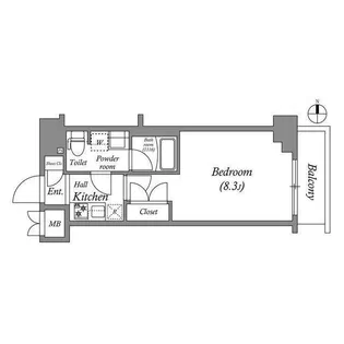 SHOKEN Residence八王子【4階】の間取り