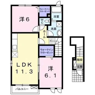 レジデンス・KB【2階】の間取り