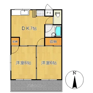 高知県高知市天神町【マンション】の間取り