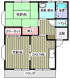 小笠原ハイツ【1階】の間取り