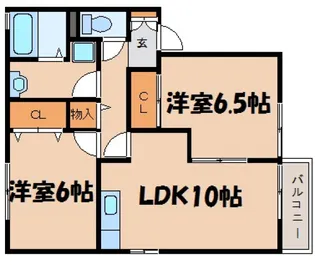 セジュール大浜【2階】の間取り