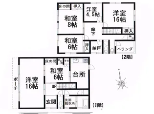 長野県木曽郡上松町栄町2【一戸建】の間取り