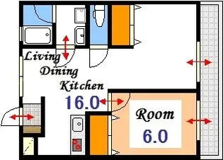 成広伊田コーポ【2階】の間取り