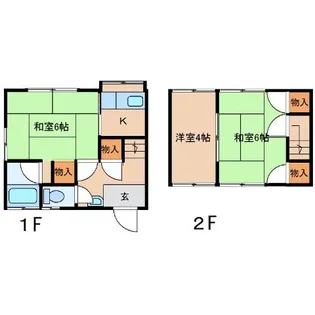 中園アパート【1階】の間取り