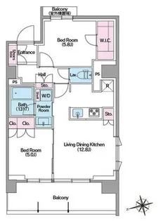 コンフォリア東新宿ステーションフロント【10階】の間取り