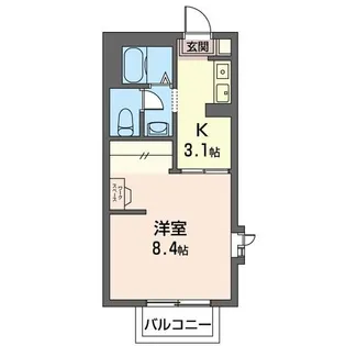 グリュック2000【2階】の間取り