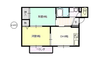 エスペランサ八木【1階】の間取り