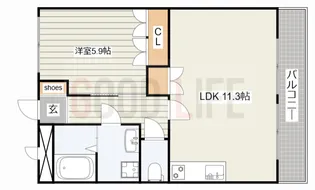 兵庫県加西市北条町古坂7【アパート】の間取り