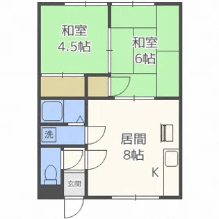 ハイツ本間【3階】の間取り