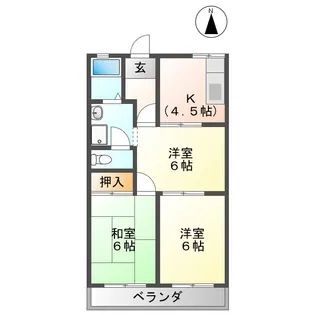 コートハイム【2階】の間取り