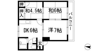 ロイヤルクイーンズパーク池田(旧オーティーハイツ池田)【1階】の間取り