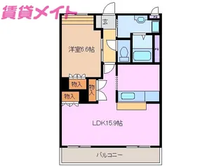 ロイヤル ラ ファミーユB棟【2階】の間取り